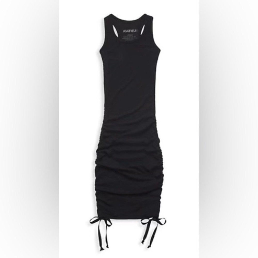 JUNIOR LIVI RIBBED TANK DRESS - Black - Gently Used